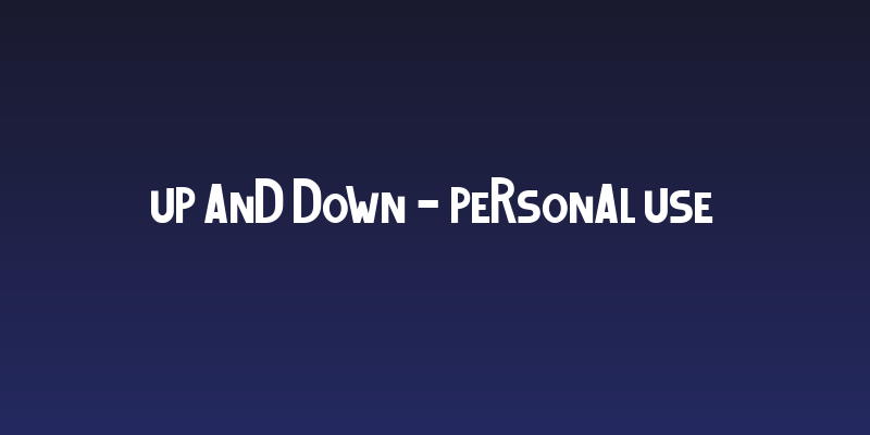 Up and Down - Personal Use Social Header