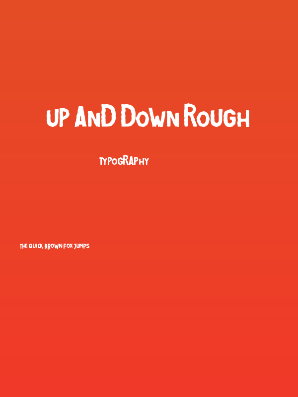 Up and Down Rough Poster