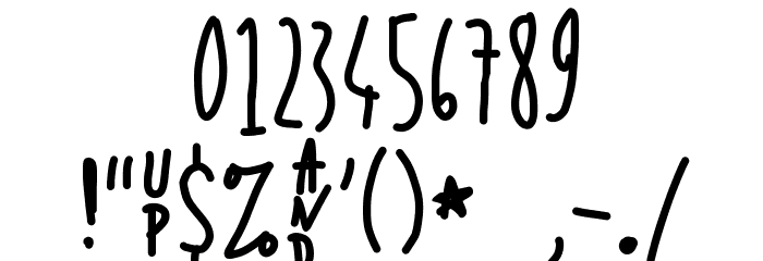 Up in _ Air Font OTHER CHARS
