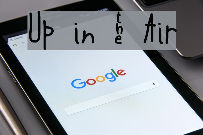 Up in _ Air Font examples