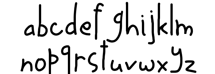 Up in _ Air Font LOWERCASE