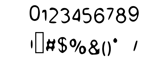 UpDown Font OTHER CHARS