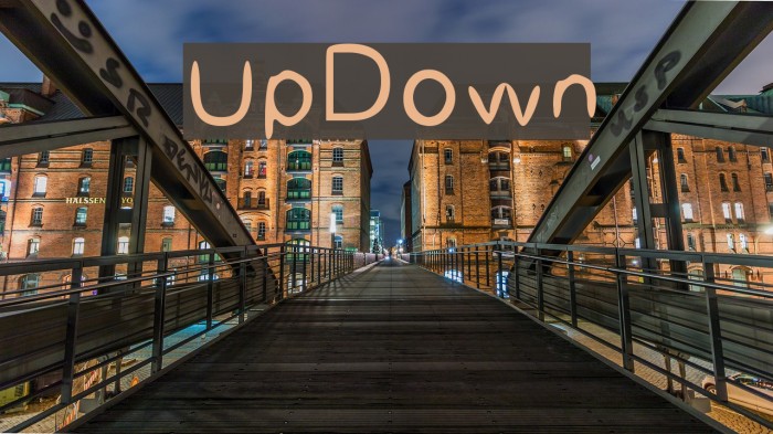 UpDown Font examples