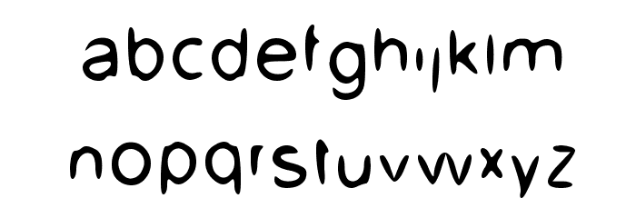 UpDown Font LOWERCASE