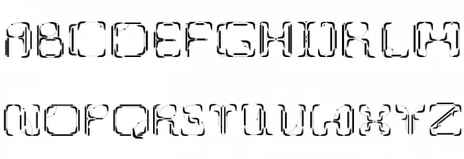 UpUp DownDown フォント 大文字