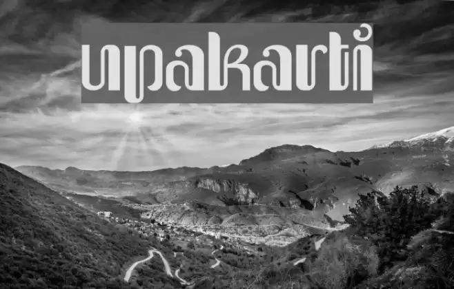 Upakarti Font examples