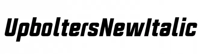 Upbolters New Italic  Fuentes Gratis Descargar