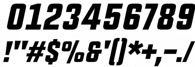 Upbolters New Italic Font OTHER CHARS