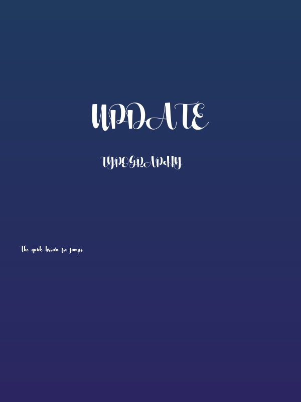 Update Poster