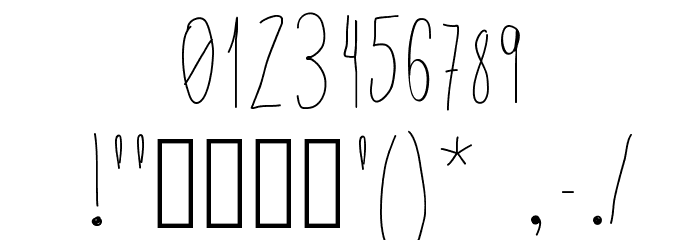Uper Font OTHER CHARS