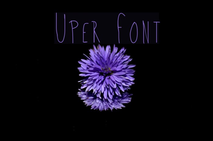 Uper Font examples
