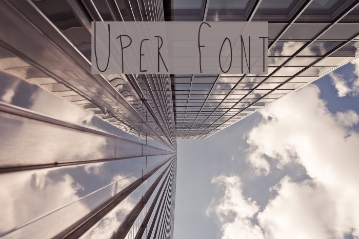 Uper Font examples