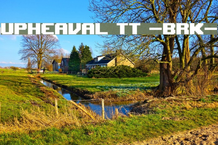 Upheaval TT -BRK- Font examples