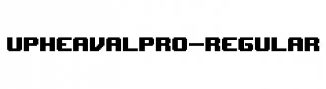 UpheavalPro-Regular  Frei Schriftart Herunterladen