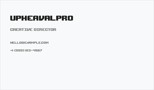 UpheavalPro Business Card