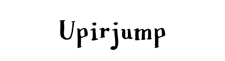 Upirjump  font caratteri gratis