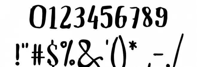 Upirjump Font OTHER CHARS