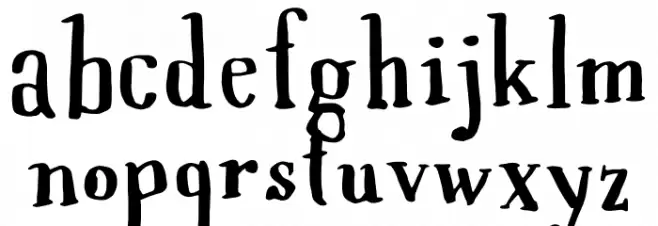 Upirjump Caratteri MINUSCOLO