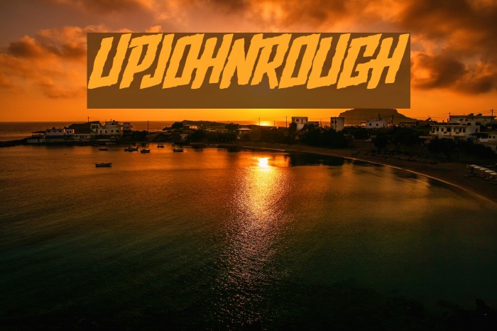 Upjohn - Rough Font examples
