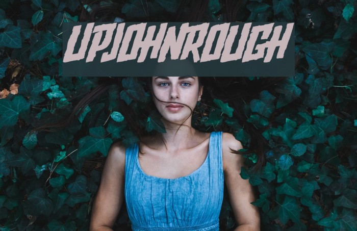 Upjohn - Rough Font examples