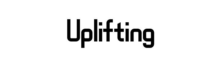 Uplifting Font