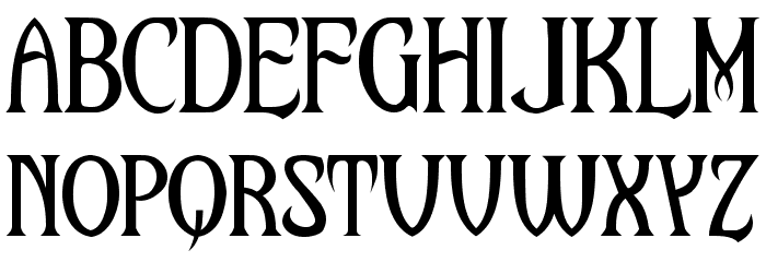 Upon A Dream [Maleficent] Font UPPERCASE