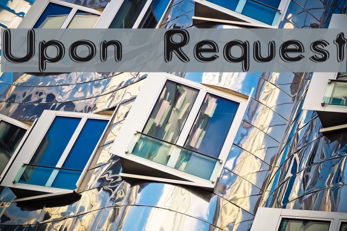 Upon Request Font examples