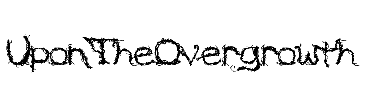 Upon The Overgrowth  नि: शुल्क फ़ॉन्ट्स डाउनलोड