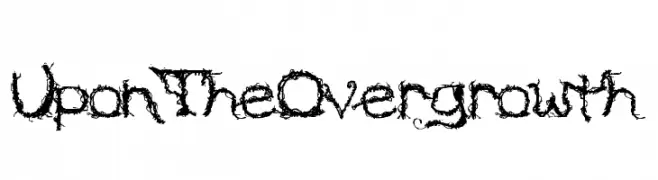 Upon The Overgrowth  تنزيل الخطوط