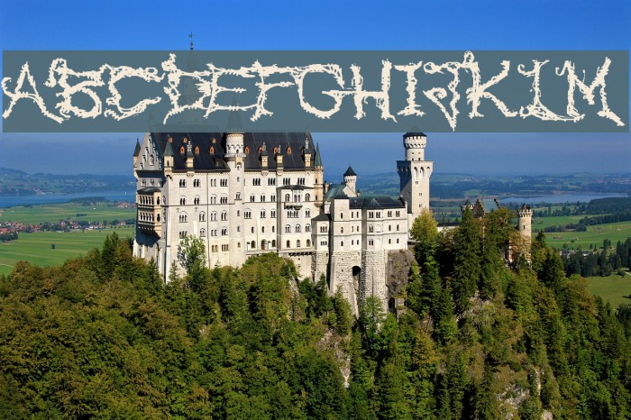Upon The Overgrowth Font examples