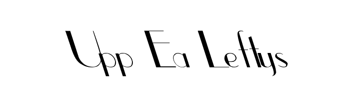 Upp Ea Leftys Font