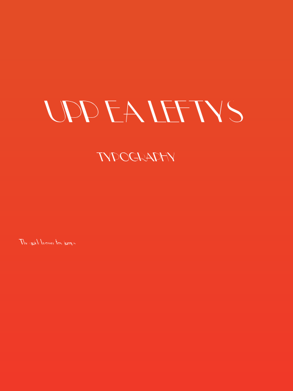 Upp Ea Leftys Poster