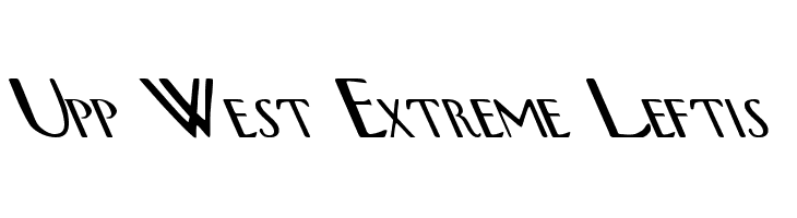 Upp West Extreme Leftis  नि: शुल्क फ़ॉन्ट्स डाउनलोड
