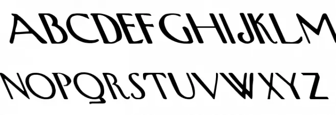 Upp West Extreme Leftis Schriftart Kleinbuchstaben