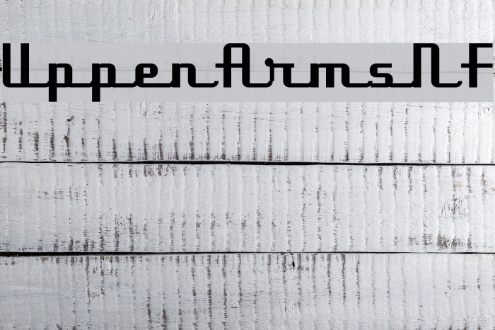 UppenArmsNF Font examples