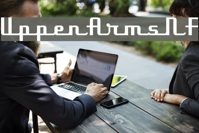 UppenArmsNF Font examples