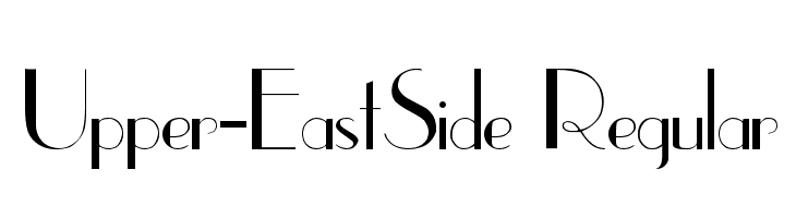 Upper-EastSide Regular  Скачать бесплатные шрифты