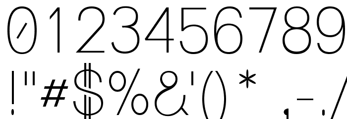 Upper Lane Light Font OTHER CHARS
