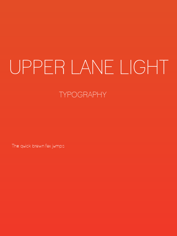 Upper Lane Light Poster