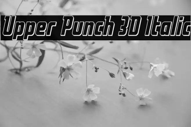 Upper Punch 3D Italic Font examples