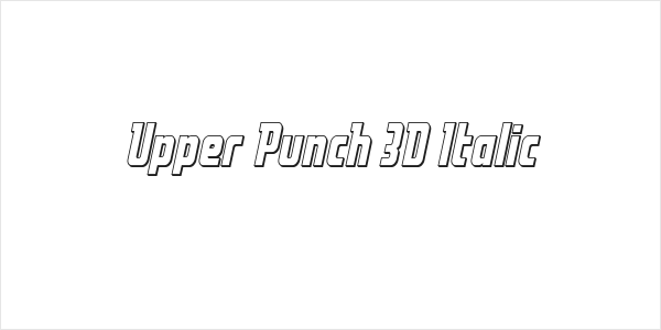 Upper Punch 3D Italic Logo