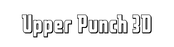 Upper Punch 3D  नि: शुल्क फ़ॉन्ट्स डाउनलोड
