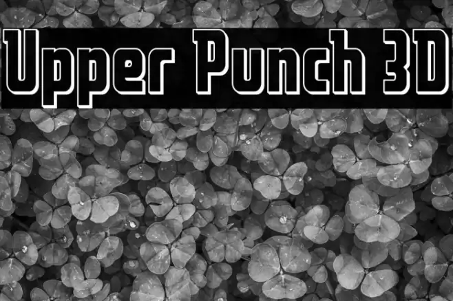 Upper Punch 3D Font examples