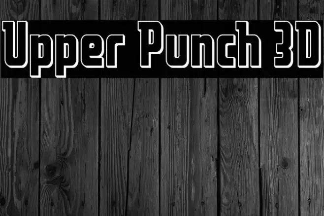 Upper Punch 3D Font examples