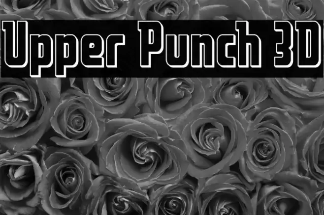 Upper Punch 3D Font examples