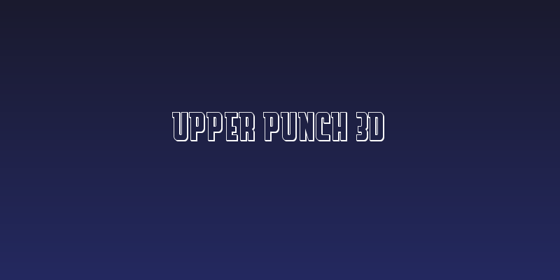 Upper Punch 3D Social Header