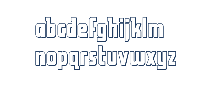 Upper Punch 3D Lowercase