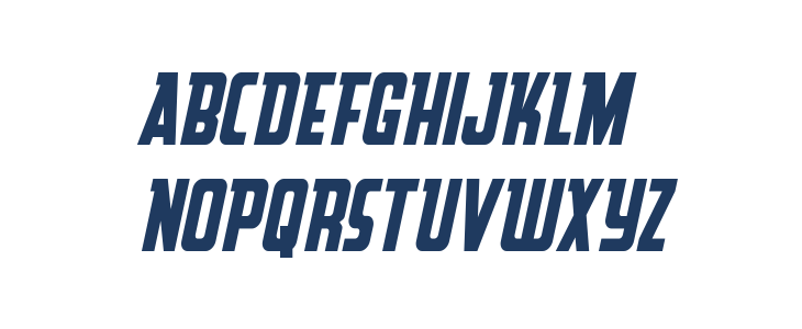 Upper Punch All Caps Italic Lowercase