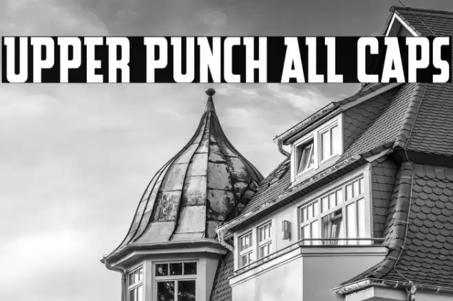 Upper Punch All Caps Font examples
