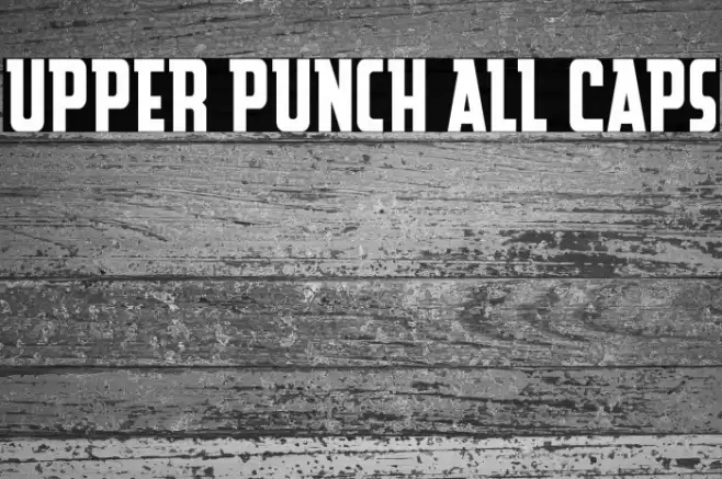 Upper Punch All Caps Font examples
